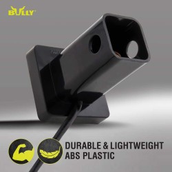 (CC-TH) Bully Finish ABS Plastic Universal Fit Truck LED Brake Light Hitch Cover Fits 2" Hitch Receivers [CR-007C]