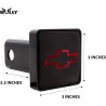 (CC-TH) Bully Finish ABS Plastic Universal Fit Truck LED Brake Light Hitch Cover Fits 2" Hitch Receivers [CR-007C]