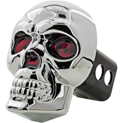 (CC-TH) Bully Chrome ABS Plastic Universal Fit Truck Skull Hitch Cover Fits 1.25" and 2" Hitch Receivers [CR-018]