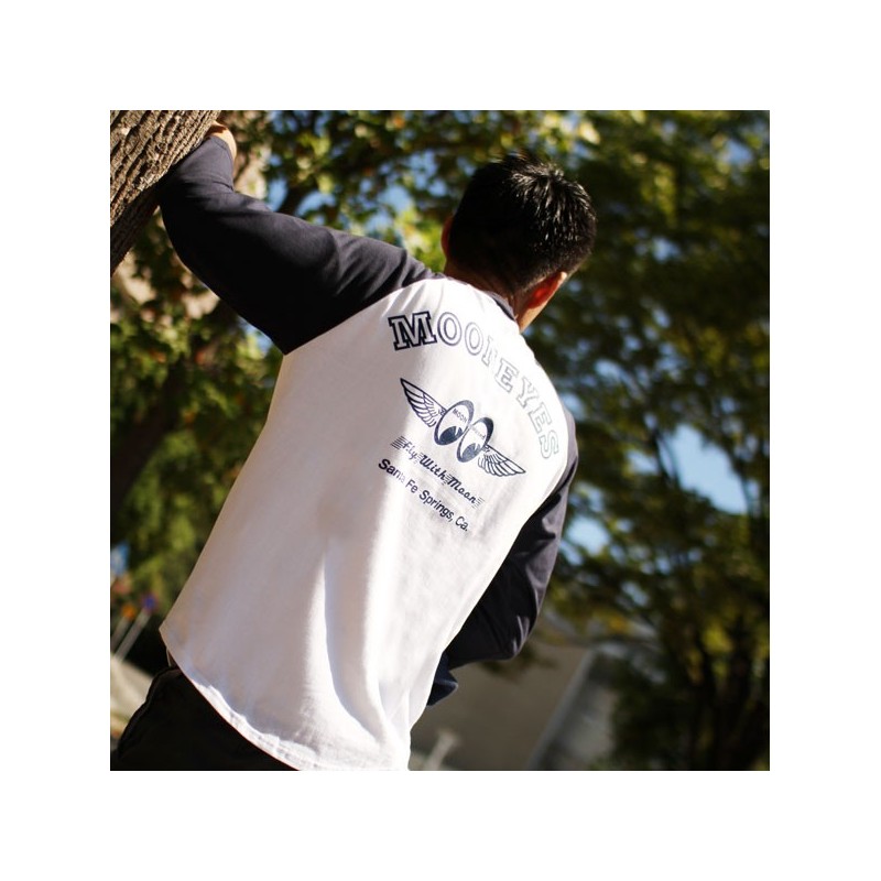 (G-AP-TSS) FLY with MOON Raglan 3/4 Sleeve T恤 [TML006WN]