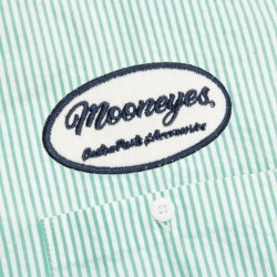 (G-AP-SH) MOON Oval Logo Seersucker Work Shirt [FM225]