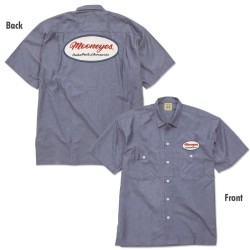 (G-AP-SH) MOON Oval Logo Chambray Work Shirt [FM226DE]