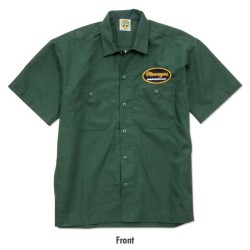 (G-AP-SH) MOON Oval Logo Cotton Work Shirt [FM227GR]