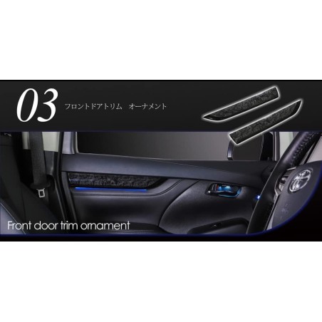 (CC-LRL) ‎AVEST (アベスト) TOYOTA ALPHARD VELLFIRE (30) LED Sky View Night Line Front Door Trim Ornament [AVAMAL30-F]