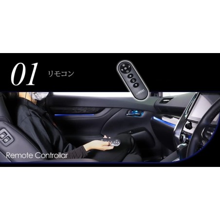 (CC-LRL) ‎AVEST (アベスト) TOYOTA ALPHARD VELLFIRE (30) ‎LED Sky View Night Line Remote Control Interior Illumination [AVAMAL30-RC]