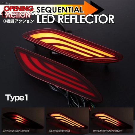 (CC-LRL) KAKUJI TOYOTA ALPHARD VELLFIRE (40) LED Rear Bumper Light [LRL-TY-OP-J10-2-R]