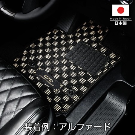 (CC-CM) D.A.D GARSON (ディー.エー.ディー) TOYOTA ALPHARD VELLFIRE (40) Check Rug Mat [‎TY0692-05]