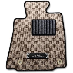 (CC-CM) D.A.D GARSON (ディー.エー.ディー) TOYOTA ALPHARD VELLFIRE (40) Check Rug Mat [‎TY0692-06]