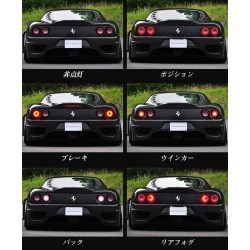 (CC-LTL) CRYSTALEYE (クリスタルアイ) FERRARI (F360 / F355 / F550 / F575 / F512 / F50) LED Turn Signal Fiber [‎‎‎J256RS]