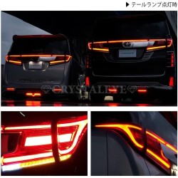 (CC-LTL) CRYSTALEYE (クリスタルアイ) TOYOTA ALPHARD VELLFIRE (30 Early) Fiber LED Tail [‎‎‎J201]