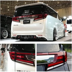 (CC-LTL) CRYSTALEYE (クリスタルアイ) TOYOTA ALPHARD VELLFIRE (30 Early) Fiber LED Tail [‎‎‎J201]