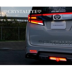 (CC-LRL) CRYSTALEYE (クリスタルアイ) TOYOTA ALPHARD VELLFIRE (30) High Rear Bumper LED Fiber Reflector [‎‎‎X032RR]