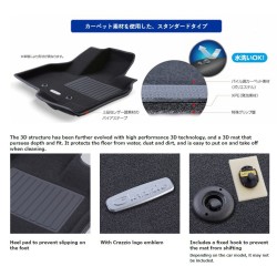 (CC-CM) Clazzio (クラッツィオ) SUZUKI JIMNY (JB74W) 3D Standard Floor Mat [ESB6015K]