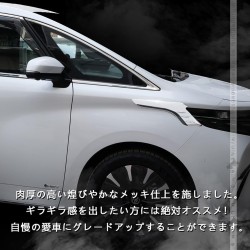 (C-BDTE) Vulcans (ヴァルカンズ)TOYOTA 豐田 ALPHARD VELLFIRE (40) 大燈裝飾電鍍+鋼琴黑飾線 [‎CPS5595]