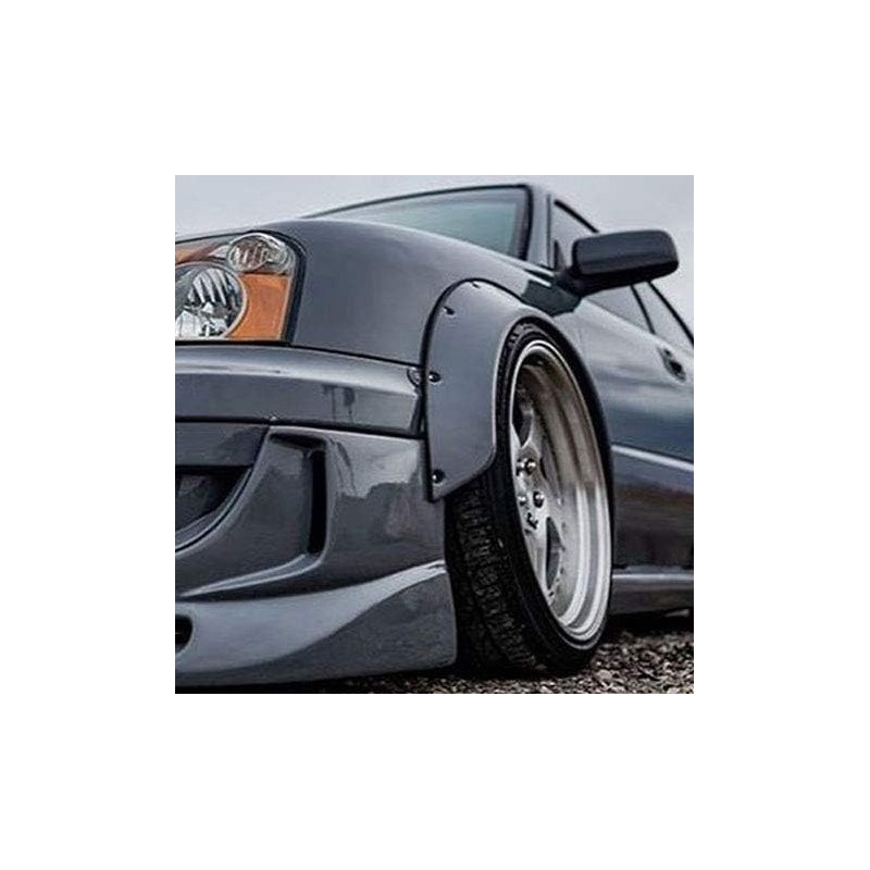 (CC-WRF) Kyostar Car Fender Flares Wheel Arches, Black [‎KD7067BK]