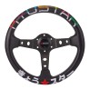 (CC-SW) Kyostar Horn Stitched Leather Deep Dish Steering Wheel, 14”/ 350mm [KD8228BK]