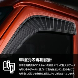 (C-BDDV) APLAB TOYOTA NOAH VOXY (80) Door Visor [DS03]