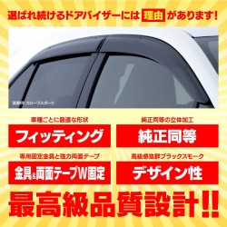 (C-BDDV) LYZER (ライザー) TOYOTA NOAH VOXY (80) Door Visor [DO-0073]