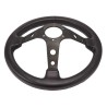 (CC-SW) Kyostar Horn Stitched Leather Deep Dish Steering Wheel, 14”/ 350mm [KD8228BK]