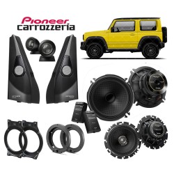 (C-AV-SP) Carrozzeria (Pioneer) SUZUKI JIMNY (JB74W) Tweeter Mounting Kit + Front and Rear Speaker [UD-K124]