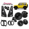 (C-AV-SP) Carrozzeria (Pioneer) SUZUKI JIMNY (JB74W) Tweeter Mounting Kit + Front and Rear Speaker [UD-K124]