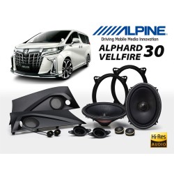 (C-AV-SP) Alpine (アルパイン) TOYOTA ALPHARD VELLFIRE (30) ‎3WAY Speaker + Front Door Woofer Exclusively [X3-710S-AV]