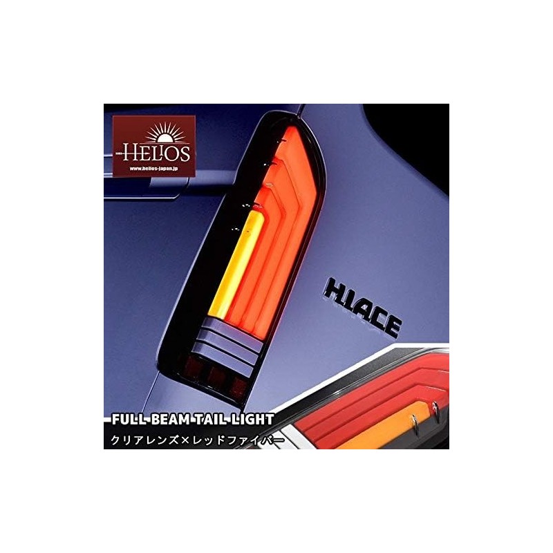 (CC-LTL) Helios TOYOTA HIACE (200) Wide SUN LED Fiber Full Beam Tail Lamp [hs-00045-clrd]