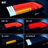 (CC-LTL) Helios TOYOTA HIACE (200) Wide SUN LED Fiber Full Beam Tail Lamp [‎hs-00045-clwh]