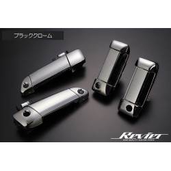 (C-BDO) Revier (レヴィーア) TOYOTA HIACE Interchangeable Outside Door Handle, Black Chrome [‎oh-ty3218-4d]