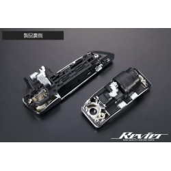 (C-BDO) Revier (レヴィーア) TOYOTA HIACE Interchangeable Outside Door Handle, Black Chrome [‎oh-ty3218-4d]