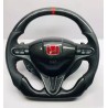 (CC-SW) TRD (ティーアールディー) TOYOTA CIVIC FD2/FN2 Flat Bottom Steering Wheel, Carbon Fiber [93813862]