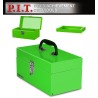 (GG-TB) P.I.T Portable Removable Tray Heavy Steel Tool Box with Metal Latch Closure [Alloy Steel-GR]