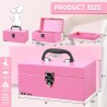 (GG-TB) P.I.T Portable Removable Tray Heavy Steel Tool Box with Metal Latch Closure [Alloy Steel-PK]