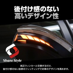 (CC-LTS) SHARE×STYLE (シェアスタイル) TOYOTA NOAH VOXY (80) LED Flowing Door Mirror Turn Signal [to-novo06-li0401-tw]