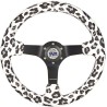 (CC-SW) NRG Innovations 13.5” Savage WhiteLeopard Reinforced Steering Wheel 軚盤 [RST-036MB-SV-WT]