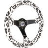 (CC-SW) NRG Innovations 13.5” Savage WhiteLeopard Reinforced Steering Wheel 軚盤 [RST-036MB-SV-WT]