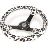 (CC-SW) NRG Innovations 13.5” Savage WhiteLeopard Reinforced Steering Wheel 軚盤 [RST-036MB-SV-WT]