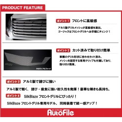 (C-BDBK) Silkblaze (シルクブレイズ) TOYOTA VELLFIRE (20 Early) Front Grill Mesh [‎g-mesh-1]