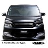 (C-BDBK) AFFECTION (アフェクション) TOYOTA VELLFIRE (20 Early) DESIRE HALF MODEL Body Kit