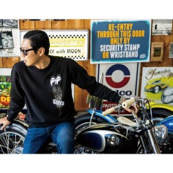 (G-AP-SW) MOON Machine Sweatshirt [MQS180BK]