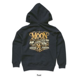 (G-AP-CJ) MOON Custom Cycle Shop Zip Hoodie [MQS152BK]