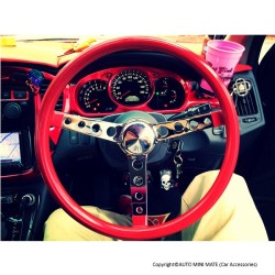 (CC-SW) MOONEYES ORIGINAL California Metal Flake "Finger Grip" Steering Wheel (15") [GS290FG]