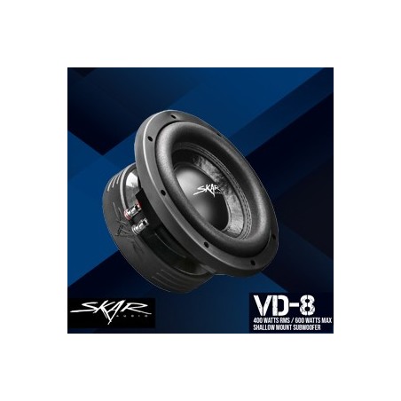 (C-AV-SW) Skar Audio VD Series 8" 600 Watt Max Power Car Subwoofer [‎VD-8]