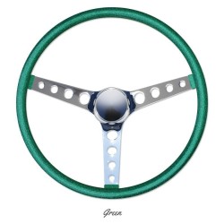 (CC-SW) MOONEYES ORIGINAL California Metal Flake "Finger Grip" Steering Wheel (15") [GS290FG]