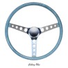 (CC-SW) MOONEYES ORIGINAL California Metal Flake "Finger Grip" Steering Wheel (15") [GS290FG]