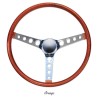 (CC-SW) MOONEYES ORIGINAL California Metal Flake "Finger Grip" Steering Wheel (15") [GS290FG]