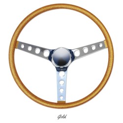 (CC-SW) MOONEYES ORIGINAL California Metal Flake "Finger Grip" Steering Wheel (15") [GS290FG]