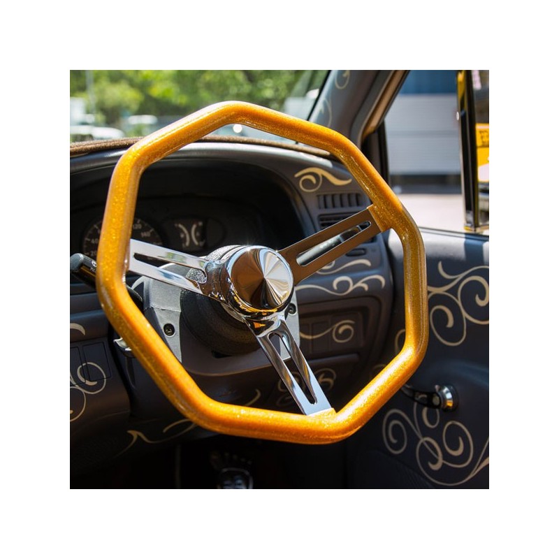 (CC-SW) California Metal Octagon Steering Wheel [GS220CM]