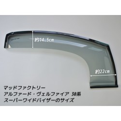 (C-BDDV) MUD FACTORY TOYOTA ALPHARD VELLFIRE (30) Wind deflectors Window Visor [al30-spw-ls]