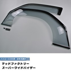 (C-BDDV) MUD FACTORY TOYOTA HIACE (200) Wind deflectors Window Visor [200k-spw-ls]